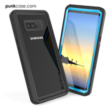 Charger l&#39;image dans la galerie, Galaxy Note 8 Case, Punkcase [Extreme Series] [Slim Fit] [IP68 Certified] [Shockproof] Armor Cover W/ Built In Screen Protector [Light Blue] (Color in image: Clear)
