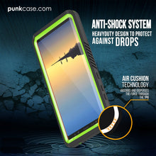 Charger l&#39;image dans la galerie, Galaxy Note 8 Case, Punkcase [Extreme Series] [Slim Fit] [IP68 Certified] [Shockproof] Armor Cover W/ Built In Screen Protector [Light Green] (Color in image: Black)
