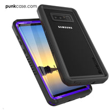 Charger l&#39;image dans la galerie, Galaxy Note 8 Case, Punkcase [Extreme Series] [Slim Fit] [IP68 Certified] [Shockproof] Armor Cover W/ Built In Screen Protector [Purple] (Color in image: Clear)
