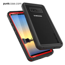 Charger l&#39;image dans la galerie, Galaxy Note 8 Case, Punkcase [Extreme Series] [Slim Fit] [IP68 Certified] [Shockproof] Armor Cover W/ Built In Screen Protector [Red] (Color in image: Light green)

