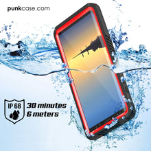 Charger l&#39;image dans la galerie, Galaxy Note 8 Case, Punkcase [Extreme Series] [Slim Fit] [IP68 Certified] [Shockproof] Armor Cover W/ Built In Screen Protector [Red] (Color in image: Clear)
