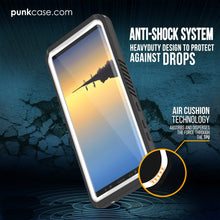 Charger l&#39;image dans la galerie, Galaxy Note 8 Case, Punkcase [Extreme Series] [Slim Fit] [IP68 Certified] [Shockproof] Armor Cover W/ Built In Screen Protector [White] (Color in image: Pink)
