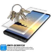 Charger l&#39;image dans la galerie, Galaxy Note 8  White Punkcase Glass SHIELD Tempered Glass Screen Protector 0.33mm Thick 9H Glass (Color in image: Gold)
