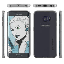 Load image into Gallery viewer, Galaxy S6 Edge+ Plus Case, Ghostek Silver Cloak Series Slim Hybrid Impact Armor | Lifetime Warranty (Color in image: black)

