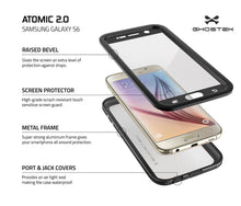Load image into Gallery viewer, Galaxy S6 Waterproof Case, Ghostek Atomic 2.0 Black  Water/Shock/Dirt/Snow Proof | Lifetime Warranty (Color in image: Silver)
