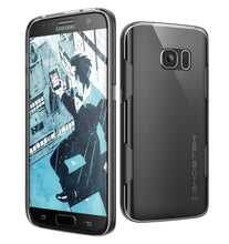 Load image into Gallery viewer, Galaxy S7 Case, Ghostek Cloak Series Black Slim Premium Protective Hybrid Impact Glass Armor (Color in image: black)
