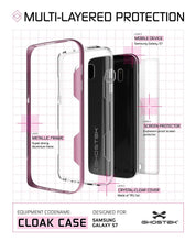 Load image into Gallery viewer, Galaxy S7 Case, Ghostek Cloak Series Pink  Slim Premium Protective Hybrid Impact Glass Armor (Color in image: black)
