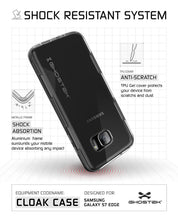 Load image into Gallery viewer, S7 Edge Case Ghostek® Cloak Black Series Slim | Aluminum Frame Lifetime Warranty Exchange (Color in image: Silver)
