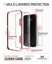 Load image into Gallery viewer, Galaxy S7 Case, Ghostek Cloak Series Red  Slim Premium Protective Hybrid Impact Glass Armor (Color in image: silver)
