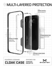 Load image into Gallery viewer, Galaxy S7 Case, Ghostek Cloak Series Black Slim Premium Protective Hybrid Impact Glass Armor (Color in image: gold)
