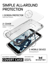 Load image into Gallery viewer, Galaxy S7 Case, Ghostek® Covert Clear Series w/ Premium Impact Cover Screen Protector | Warranty (Color in image: Pink)
