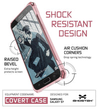 Charger l'image dans la galerie, Galaxy S7 Case, Ghostek® Covert Pink Series Premium Impact Cover | Lifetime Warranty Exchange (Color in image: Clear)
