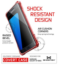 Load image into Gallery viewer, S7 Edge Case, Ghostek® Covert Rose Pink Series Premium Impact Cover | Lifetime Warranty Exchange (Color in image: clear)
