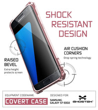 Load image into Gallery viewer, S7 Edge Case, Ghostek® Covert Peach Series Premium Impact Cover | Lifetime Warranty Exchange (Color in image: clear)
