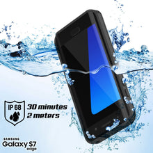 Load image into Gallery viewer, Galaxy S7 Edge Waterproof Case, Punkcase [Extreme Series] [Slim Fit] [IP68 Certified] [Shockproof] [Snowproof] [Dirproof] Armor Cover [BLACK] (Color in image: Light Blue)
