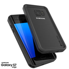 Load image into Gallery viewer, Galaxy S7 Edge Waterproof Case, Punkcase [Extreme Series] [Slim Fit] [IP68 Certified] [Shockproof] [Snowproof] [Dirproof] Armor Cover [BLACK] 
