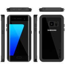 Load image into Gallery viewer, Galaxy S7 Edge Waterproof Case, Punkcase [Extreme Series] [Slim Fit] [IP68 Certified] [Shockproof] [Snowproof] [Dirproof] Armor Cover [BLACK] 
