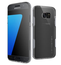 Load image into Gallery viewer, S7 Edge Case Ghostek® Cloak Silver Series Slim | Aluminum Frame Lifetime Warranty Exchange (Color in image: Silver)
