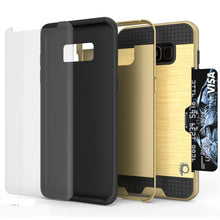 Load image into Gallery viewer, Galaxy S8 Case, PUNKcase [SLOT Series] [Slim Fit] Dual-Layer Armor Cover w/Integrated Anti-Shock System, Credit Card Slot [Gold] (Color in image: Silver)
