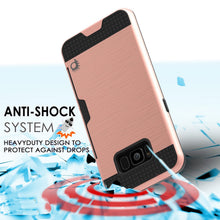 Load image into Gallery viewer, Galaxy S8 Plus Case, PUNKcase [SLOT Series] [Slim Fit] Dual-Layer Armor Cover w/Integrated Anti-Shock System, Credit Card Slot [Rose Gold] (Color in image: Gold)
