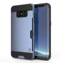 Load image into Gallery viewer, Galaxy S8 Plus Case, PUNKcase [SLOT Series] [Slim Fit] Dual-Layer Armor Cover w/Integrated Anti-Shock System, Credit Card Slot [Navy] (Color in image: Navy)
