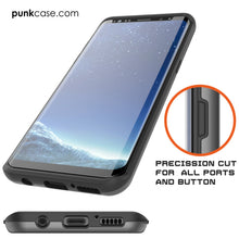 Load image into Gallery viewer, Galaxy S8 Plus Case, PUNKcase [SLOT Series] [Slim Fit] Dual-Layer Armor Cover w/Integrated Anti-Shock System, Credit Card Slot [Grey] (Color in image: Black)
