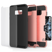 Load image into Gallery viewer, Galaxy S8 Case, PUNKcase [SLOT Series] [Slim Fit] Dual-Layer Armor Cover w/Integrated Anti-Shock System, Credit Card Slot [Rose Gold] (Color in image: Silver)
