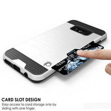 Load image into Gallery viewer, Galaxy S8 Case, PUNKcase [SLOT Series] [Slim Fit] Dual-Layer Armor Cover w/Integrated Anti-Shock System, Credit Card Slot [White] (Color in image: Black)
