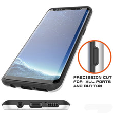 Load image into Gallery viewer, Galaxy S8 Plus Case, PUNKcase [SLOT Series] [Slim Fit] Dual-Layer Armor Cover w/Integrated Anti-Shock System, Credit Card Slot [White] (Color in image: Grey)
