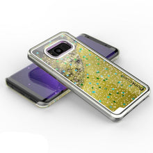Load image into Gallery viewer, Galaxy S8 Case, Punkcase [Liquid Series] Protective Dual Layer Floating Glitter Cover + PunkShield Screen Protector for Samsung S8 [Gold] (Color in image: Green)
