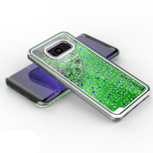 Load image into Gallery viewer, Galaxy S8 Case, Punkcase [Liquid Series] Protective Dual Layer Floating Glitter Cover + PunkShield Screen Protector for Samsung S8 [Green] (Color in image: Pink)
