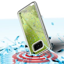 Load image into Gallery viewer, Galaxy S8 Case, Punkcase [Liquid Series] Protective Dual Layer Floating Glitter Cover + PunkShield Screen Protector [Light Green] (Color in image: Gold)

