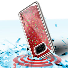 Load image into Gallery viewer, Galaxy S8 Case, Punkcase [Liquid Series] Protective Dual Layer Floating Glitter Cover + PunkShield Screen Protector for Samsung S8 [Red] (Color in image: Pink)
