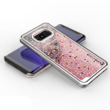 Load image into Gallery viewer, Galaxy S8 Case, Punkcase [Liquid Series] Protective Dual Layer Floating Glitter Cover + PunkShield Screen Protector [Rose Gold] (Color in image: Gold)
