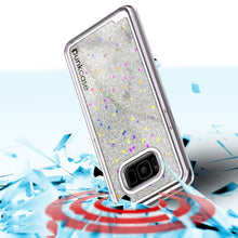 Load image into Gallery viewer, Galaxy S8 Case, Punkcase [Liquid Series] Protective Dual Layer Floating Glitter Cover + PunkShield Screen Protector [Silver] (Color in image: Red)
