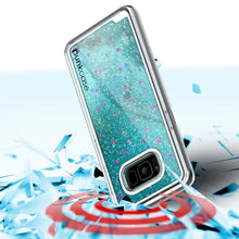 Load image into Gallery viewer, Galaxy S8 Case, Punkcase [Liquid Series] Protective Dual Layer Floating Glitter Cover + PunkShield Screen Protector [Teal] (Color in image: Gold)
