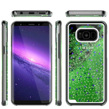 Load image into Gallery viewer, Galaxy S8 Case, Punkcase [Liquid Series] Protective Dual Layer Floating Glitter Cover + PunkShield Screen Protector for Samsung S8 [Green] (Color in image: Teal)
