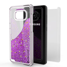 Load image into Gallery viewer, Galaxy S8 Case, Punkcase [Liquid Series] Protective Dual Layer Floating Glitter Cover + PunkShield Screen Protector for Samsung S8 [Purple] (Color in image: Pink)
