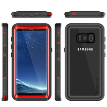 Load image into Gallery viewer, Galaxy S8 Waterproof Case, Punkcase [Extreme Series] [Slim Fit] [IP68 Certified] [Shockproof] [Snowproof] [Dirproof] Armor Cover W/ Built In Screen Protector for Samsung Galaxy S8 [Red] (Color in image: Light Blue)

