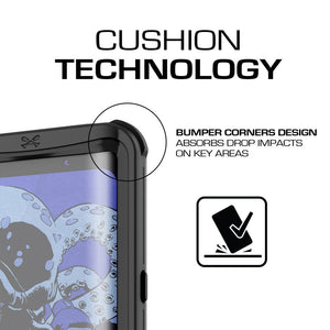 Galaxy S8 Plus Waterproof Case, Ghostek Nautical Series (Black) | Slim Underwater Full Body Protection (Color in image: Teal)