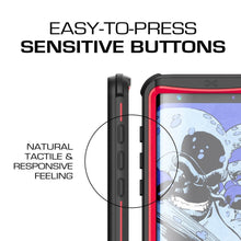 Charger l&#39;image dans la galerie, Galaxy S8 Plus Waterproof Case, Ghostek Nautical Series (Red) | Slim Underwater Full Body Protection 
