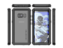 Charger l&#39;image dans la galerie, Galaxy S8 Plus Waterproof Case, Ghostek Nautical Series (Black) | Slim Underwater Full Body Protection 

