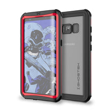 Charger l&#39;image dans la galerie, Galaxy S8 Plus Waterproof Case, Ghostek Nautical Series (Red) | Slim Underwater Full Body Protection (Color in image: Red)
