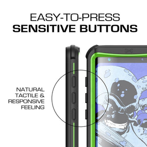 Galaxy S8 Waterproof Case, Ghostek Nautical Series (Green) | Slim Underwater Full Body Protection (Color in image: Pink)