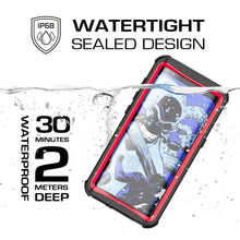 Charger l&#39;image dans la galerie, Galaxy S8 Waterproof Case, Ghostek Nautical Series (Red) | Slim Underwater Full Body Protection 
