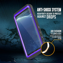Load image into Gallery viewer, Galaxy S8 PLUS Waterproof Case, Punkcase [Extreme Series] [Slim Fit] [IP68 Certified] [Shockproof] [Snowproof] [Dirproof] Armor Cover W/ Built In Screen Protector for Samsung Galaxy S8+ [Purple] (Color in image: Light blue)
