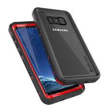 Load image into Gallery viewer, Galaxy S8 PLUS Waterproof Case, Punkcase [Extreme Series] [Slim Fit] [IP68 Certified] [Shockproof] [Snowproof] [Dirproof] Armor Cover W/ Built In Screen Protector for Samsung Galaxy S8+ [Red] (Color in image: Black)
