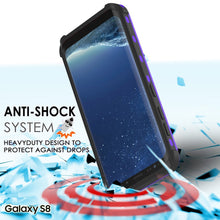 Charger l&#39;image dans la galerie, Protector [PURPLE]Galaxy S8 Waterproof Case, Punkcase [KickStud Series] [Slim Fit] [IP68 Certified] [Shockproof] [Snowproof] Armor Cover [PURPLE] (Color in image: White)
