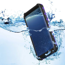 Charger l&#39;image dans la galerie, Protector [PURPLE]Galaxy S8 Waterproof Case, Punkcase [KickStud Series] [Slim Fit] [IP68 Certified] [Shockproof] [Snowproof] Armor Cover [PURPLE] (Color in image: Red)
