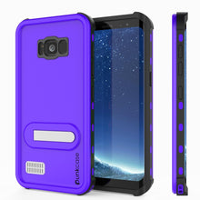 Charger l&#39;image dans la galerie, Protector [PURPLE]Galaxy S8 Waterproof Case, Punkcase [KickStud Series] [Slim Fit] [IP68 Certified] [Shockproof] [Snowproof] Armor Cover [PURPLE] (Color in image: Black)

